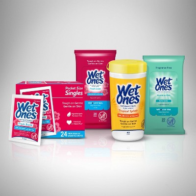 Wet Ones Antibacterial Hand Wipes Canister - Fresh Scent - 40ct : Target