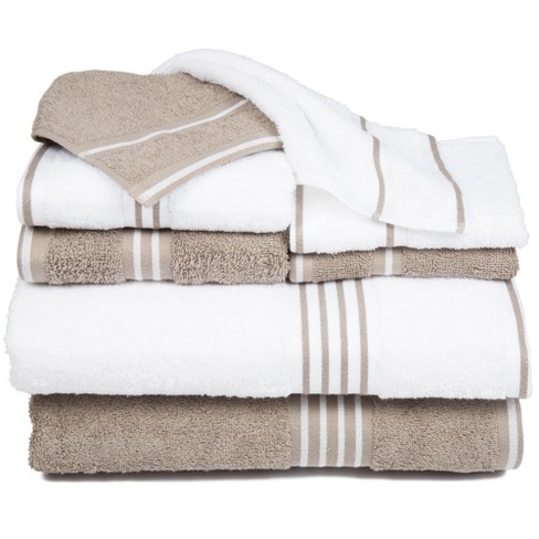 8pc Cotton Bath Towel Set : Target