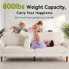 Vipbear 88" Loveseat Sofa, Comfy Couches for Living Room, Modern Oversized Love Seat Sofa, Tool-Free Setup,White - 4 of 4