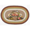 Earth Rugs Apple Chickadee Oval Patch Tread 20"x30" – Hand-Braided Jute Accent with Chickadee & Apple Design for Farmhouse Decor - 2 of 3