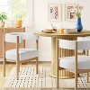 Kenova Upholstered Dining Chair with Wood Dowel Legs Cream - Threshold™: Mid-Century Modern, Polyester, Rubberwood - 2 of 4