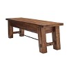 Durango Industrial Wood Coat Hook Shelf and Bench Set Dark Brown - Alaterre: Rustic Hall Tree, Mudroom Storage - 4 of 4