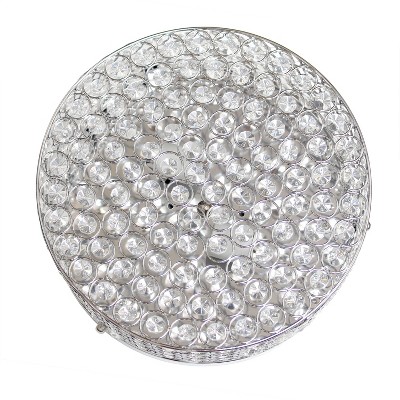 Luxurious 12" Chrome Crystal Flush Mount Ceiling Light