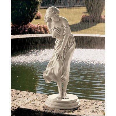 Design Toscano Windblown Sculpture: Antique Stone Finish