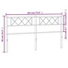 vidaXL Metal Headboard, White, 70.9" - 4 of 4
