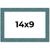 PosterPalooza | Photo Size Simple Blue Picture Frame - UV Acrylic, Foam Board Backing, Hanging Hardware - 2 of 4