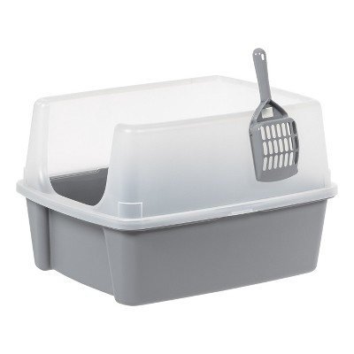 Iris top litter outlet box