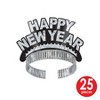 Beistle New Year Silver Bonanza Deluxe Asst for 100 Silver - 3 of 4