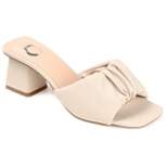 Journee Collection Womens Briarr Open Square Toe Block Heel Sandals