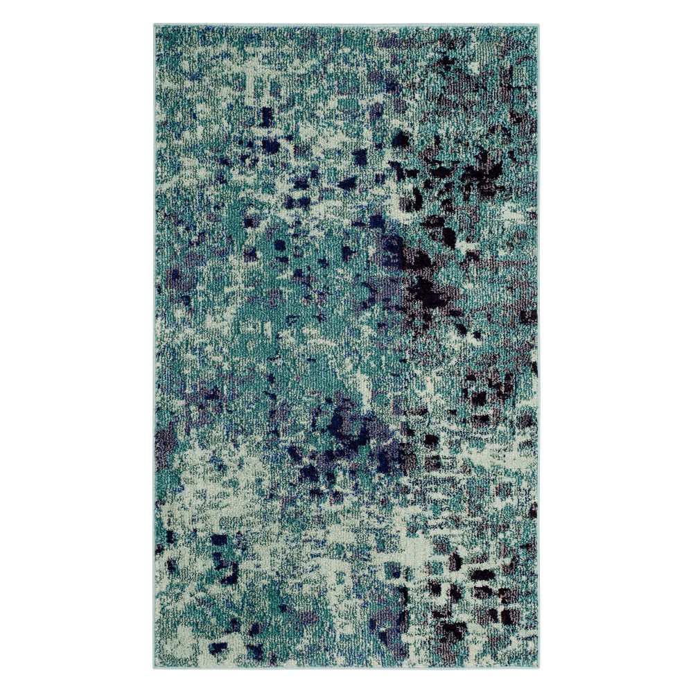 3'x5' Shapes Accent Rug Light Blue - Safavieh