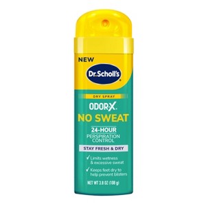 Dr. Scholl's Odor X No Sweat Dry Foot Spray - 3.8oz - 1 of 4