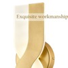Claxy Led Wall Sconces Set of Two Gold Wall Light Modern Bathroom Vanity Light 4000k - 3 of 4