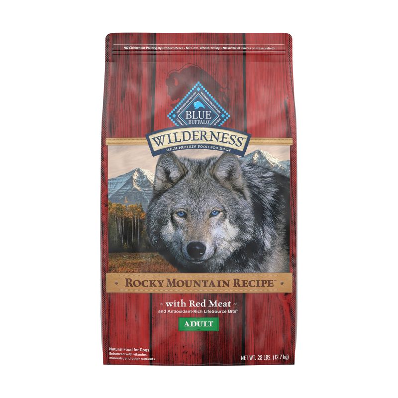 Blue Buffalo Wilderness Adult Dry Dog Food with Beef Flavored - 28lbs, 1 of 13