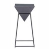 Side Table Black 24.6"H – Modern Square MDF and Steel Frame Table By Zuo Modern - 3 of 4