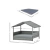 DSVIMOY Dog Bed, Pet Bed, Pet Enclosures, Seasonal Pet Furniture, Dog Bed With Curtain, Dark Gray, 38.5"*27.24"*28.75" - 3 of 4