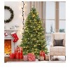 6.5ft Pre-lit Artificial Christmas Tree with 1100 Branch Tips and 350 Lights Green Tree - 2 of 4