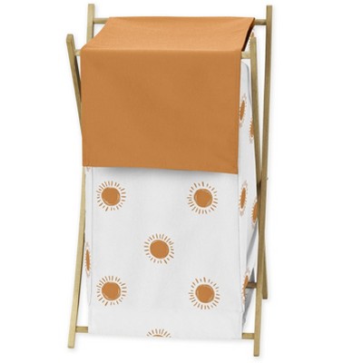 Image of Sweet Jojo Designs Boy or Girl Gender Neutral Unisex Laundry Hamper Boho Sun Orange and White