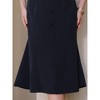 INSPIRE CHIC Women's Elegant Mermaid Skirt Casual Work High Waist A-Line Midi Fishtail Skirt - 4 of 4