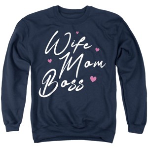 Wife Mom Boss Crewneck Sweatshirt - 1 of 4