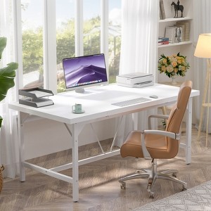 Besiost Wood Laptop Computer Table for Home Office Workstation - 1 of 4
