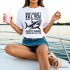 What Doesn’t Kill You Makes You Stronger Except Sharks T-Shirt, Sarcastic Ocean Tee | OrnamentallyYou - 4 of 4