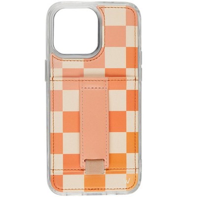 Walli Cases Sunrise in Check by Bethanie Garcia Phone Case with Wallet and Finger Strap