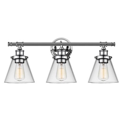 Globe Electric Parker 3-Light Chrome Wall Sconce