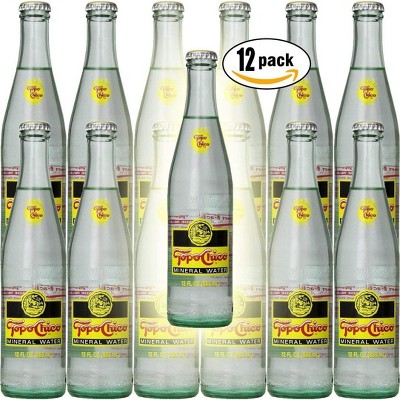 Topo Chico Mineral Water, 12 Ounce (12 Glass Bottles) Classic 12 Fl Oz (Pack of 12)
