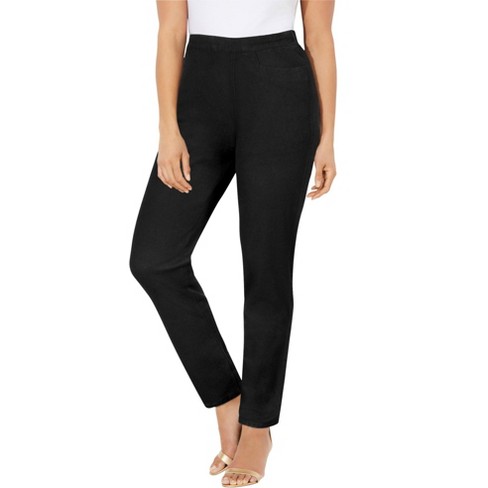 Catherines Women's Plus Size Essential Flat Front Pant - image 1 of 4