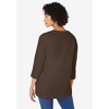 Woman Within Plus Size Perfect Three-Quarter Sleeve V-Neck Tunic - 3 of 4