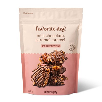 Milk Chocolate, Caramel, Pretzel Crunchy Clusters - 6.5oz - Favorite Day™