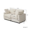 Cloud Sectional Couches for Living Room,67" Convertible Love Seat, 2 Seater Modular Sectional Sofa,Deep Seater Furniture Sets - 3 of 4