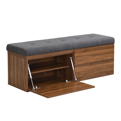 Bella Depot 49"W Storage Bench with Adjustable Shelves