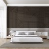 Wooakway 2-PC/4-PCs Acoustic Soundproof Slat Wall Panels 3D Decorative Wall Sculptures Modern Wall Decor Natural Wood/Black/Walnut - 2 of 4