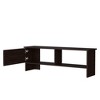 47.4" Particle Board Stained Walnut 2-Shelf Entertainment Center with Door and Open Storage for Living Room - 4 of 4