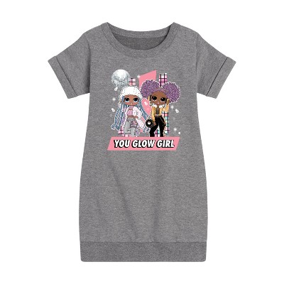 - LOL Surprise! - Winter Dolls Graphic Short Sleeve Fleece Dress