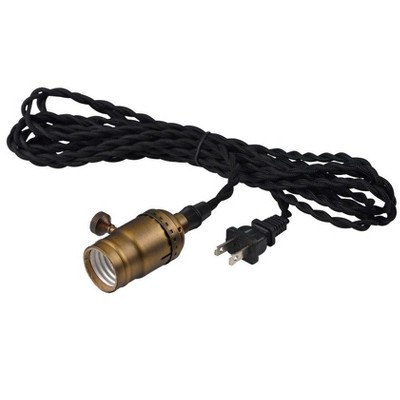 Maxim Lighting Early Electric 1 - Light Pendant in  Black/Antique Brass