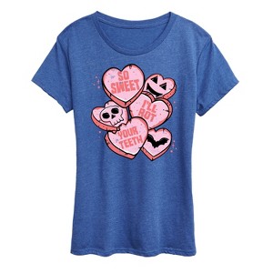 Women's - Instant Message - Valentine's Day So Sweet I'll Rot Your Teeth Short Sleeve Graphic T-Shirt - 1 of 4