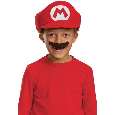 Super Mario Mario Elevated Child Hat and Mustache : Target