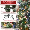 Casafield Pre-Lit Slim Aspen Fir Artificial Christmas Tree with White & Multicolored LED Lights, Sturdy Stand - 4 of 4