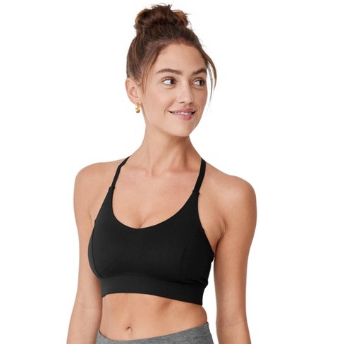 Jockey Women's Low Impact T-Back Sports Bra XL Black