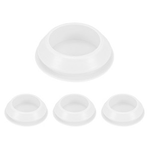 Unique Bargains Silicone Waterproof Durable Shock Absorption Mechanical Fasteners White - 1 of 4