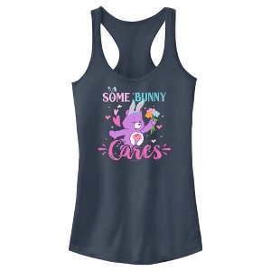 Juniors Womens Care Bears Some Bunny Cares Racerback Tank Top - 1 of 4