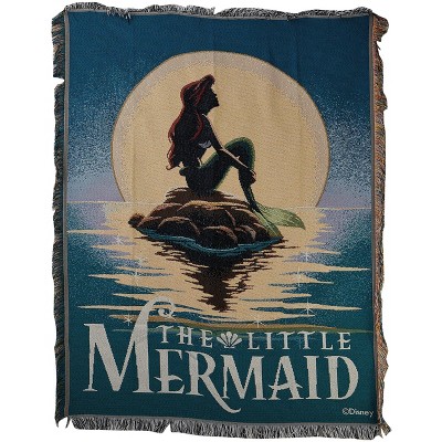 Northwest The Little Mermaid, Poster Woven Tapestry Throw Blanket 48 x 60 inch