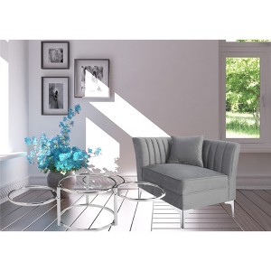 Modern Nesting Coffee Table With Clear Glass and Chrome - 1 of 1