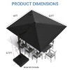 Pellebant 12 x 9 ft Outdoor Shade Parasol Patio Offset Cantilever Umbrella - 3 of 4