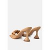 Rebel Ruched Straps Spool Heel Women Sandals - 2 of 4