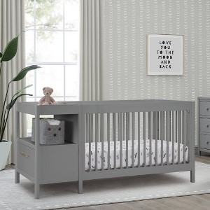 Delta Children Zoe 5-in-1 Convertible Crib and Changer - 1 of 4