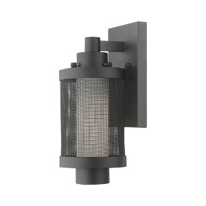 Livex Lighting Nottingham 1 - Light Wall Light in  Textured Black - 1 of 4