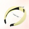 Unique Bargains Girl's Wide Knotted Headband 1.18" Yellow Green 6 Pcs - 4 of 4